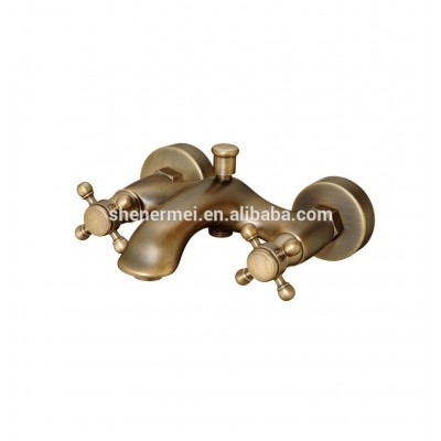 bath & shower faucet chrome & gold