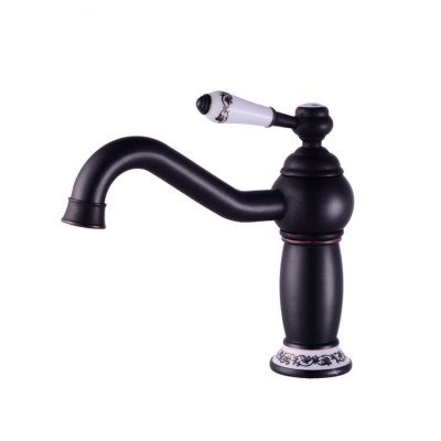 Matte Black Bathroom Faucet Antique Basin Faucet