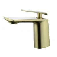 Bathroom Lavatory Water Mixer Hand Wash Sink Taps Single Lever Handle brushed gold Basin Faucets with cUPC