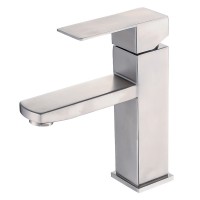 SUS 304 FAUCET Stainless steel Bathroom nickel Brushed Basin Faucet  Torneira Sink Faucet