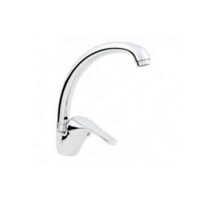 Single Lever Chrome Plated Kitchen Sink Faucet Brass Kitchen Taps